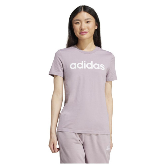 Adidas Γυναικεία κοντομάνικη μπλούζα Loungewear Essentials Slim Logo Tee